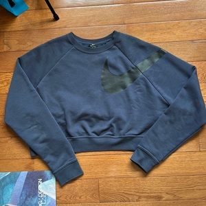 Nike Crop dry fit sweater - Blue - Small